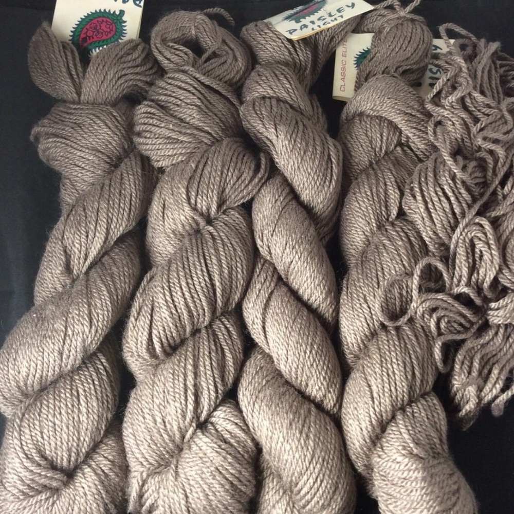 American wool yarn Classic Elite Paisley Lot Wool Rayon Blend Color 1645